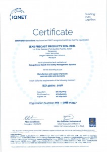 ISO IQNet 45001
